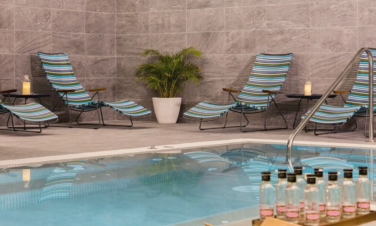 Loungers by the pool